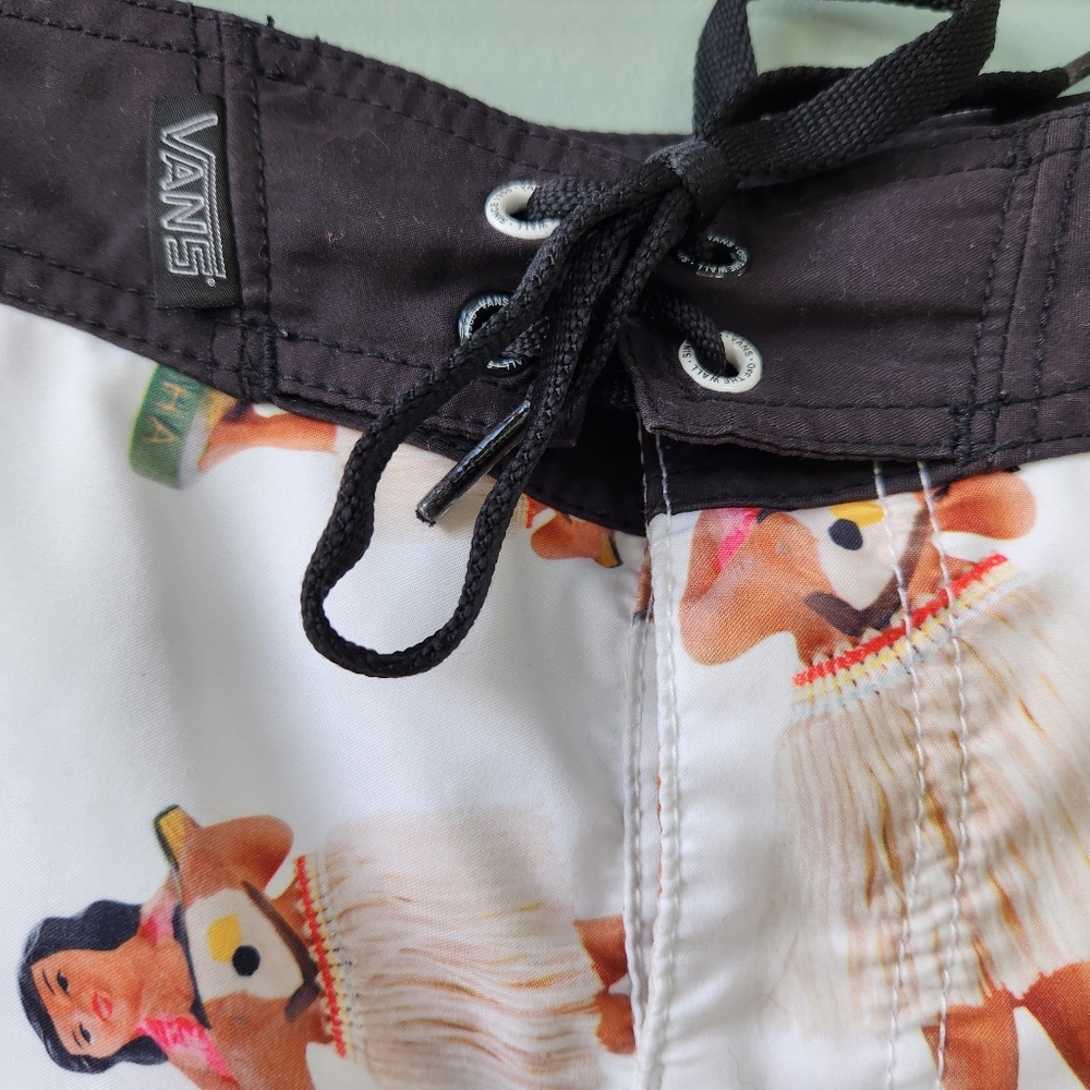 Vans Men's Swim Shorts - Black and White